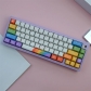 GMK Rainbow 104+25 PBT Dye-subbed Keycaps Set Cherry Profile for MX Switches Mechanical Gaming Keyboard